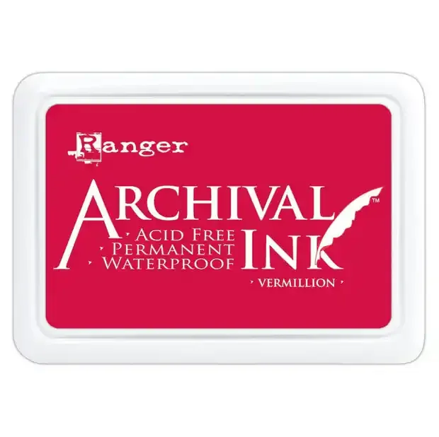 Ranger Archival Ink Pad – Vermillion — Flipping Fabulous