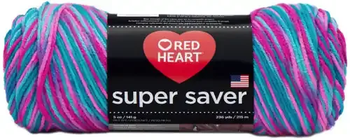 Red Heart Super Saver Yarn-Bonbon – E300B-784