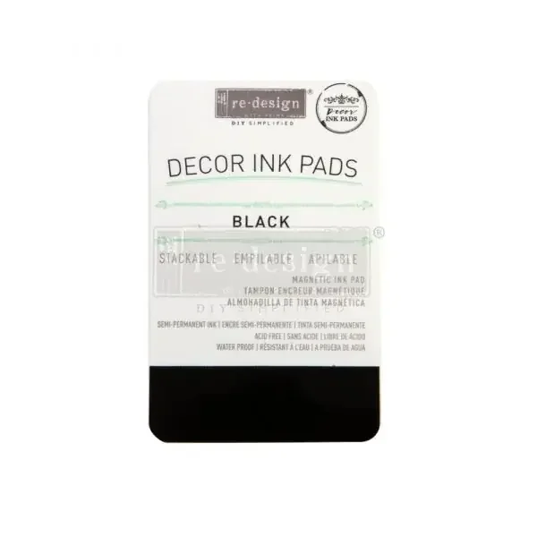 Redesign Decor Ink Pad – Black – magnetic ink pad — Flipping Fabulous
