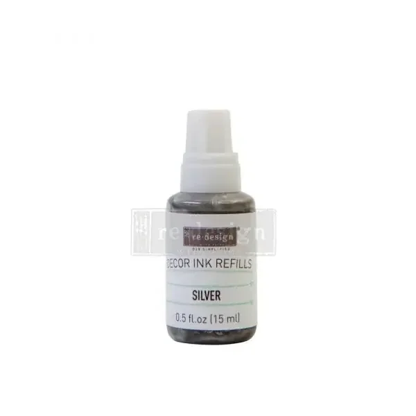 ReDesign Decor Ink Refill – Silver – 1 bottle, 15ml — Flipping Fabulous