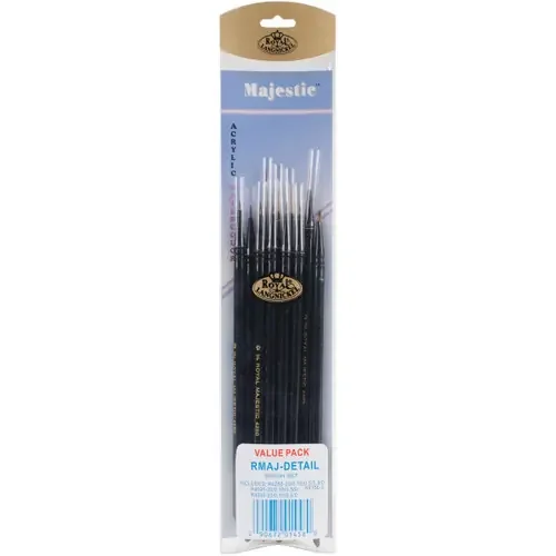 Royal & Langnickel(R) Majestic Detail Brush Set-11/Pkg – MAJDET