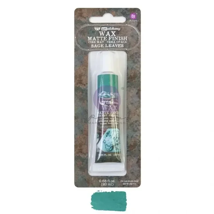 Sage Leaves Matte Finish Wax Art Alchemy Finnabair — Flipping Fabulous