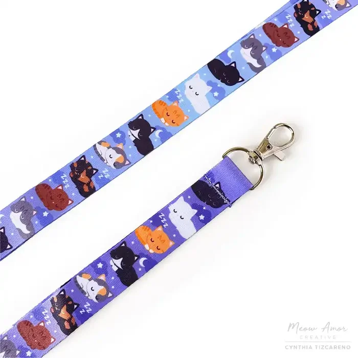 Sleepy Cats Lanyard