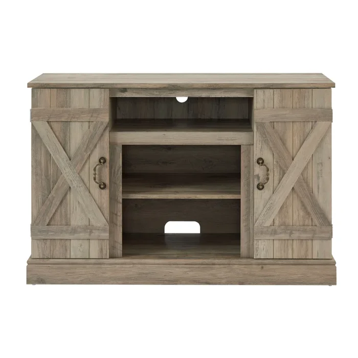 Streamdale Farmhouse TV Stand with Open/Closed Storage, 47″ Wide