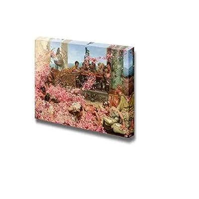 The Roses of Heliogabalus by Lawrence Alma-Tadema – Canvas Print Wall Art Famous Painting Reproduction – 12