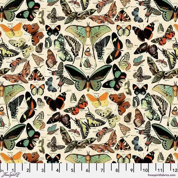 Tim Holtz – Free Spirit – Fabric – Teal Palette 1/8