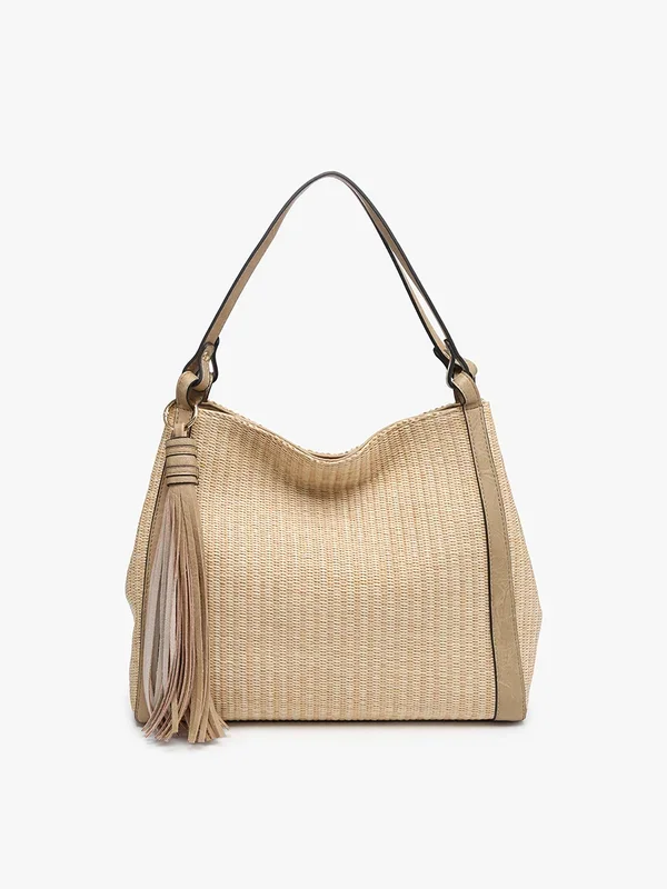 Woven Tote w/ Large TasselCosmetics